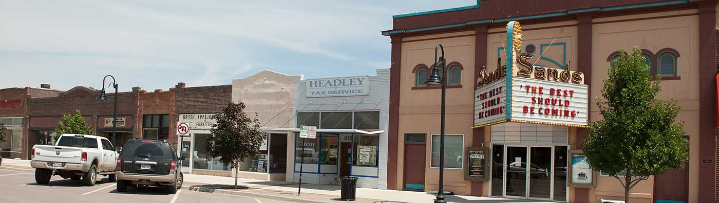 downtown brush, colorado in morgan county